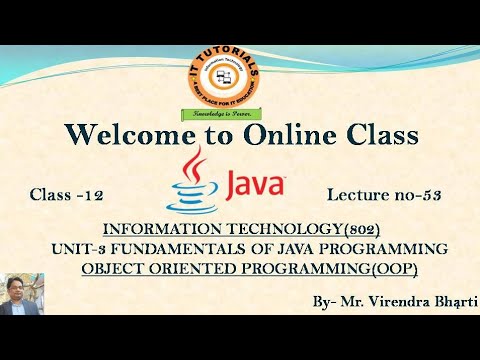 String Manipulation Oops Java Programming Class 12 Lecture No 53