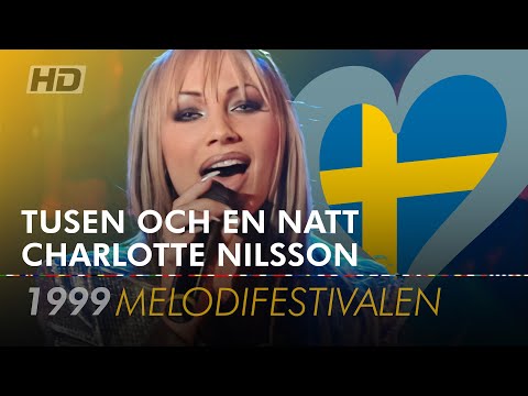 TUSEN OCH EN NATT – CHARLOTTE NILSSON 🇸🇪 | Sweden | Melodifestivalen 1999 [HD Remaster]