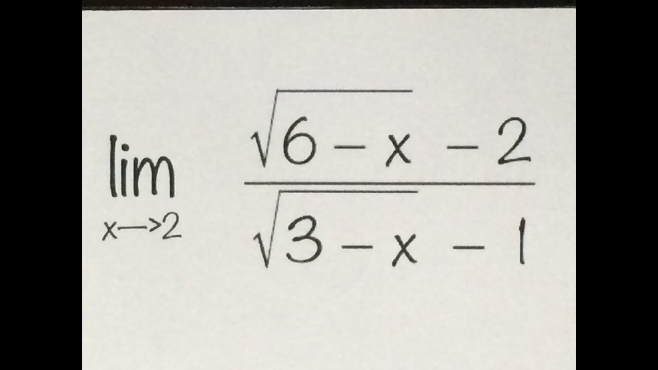 ADM - MÉTODOS DETERMINÍSTICOS - Cálculo de limites - usando racionalização
