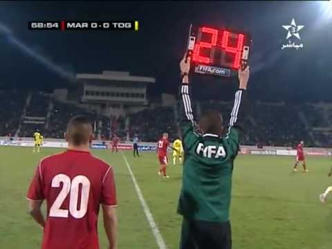 1ère rentrée de regattin à l'équipe nationale du Maroc, Maroc VS Togo