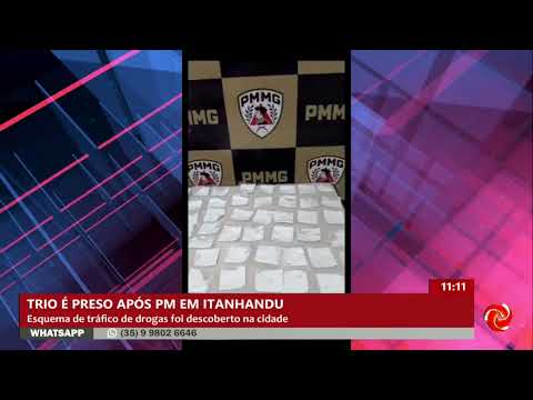 Três pessoas são presas por tráfico de drogas em Itanhandu