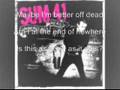 Sum 41 - Walking Disaster Lyrics