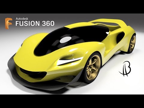 Car Design Speedrun 12 - Using Autodesk Fusion 360 - hypercar