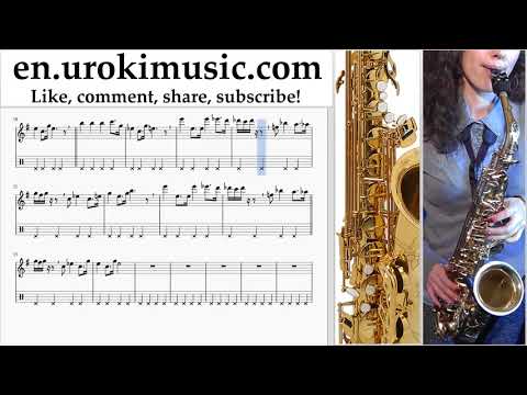 How to Play Saxophone (Alto) Star Wars - Imperial March Tabs Part#2 um-i352