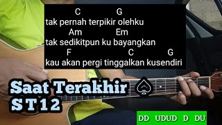 Download lagu Kunci Gitar Saat Terakhir - ST12   ( Tutorial Untuk Pemula ) By Teman Galau Chord mp3