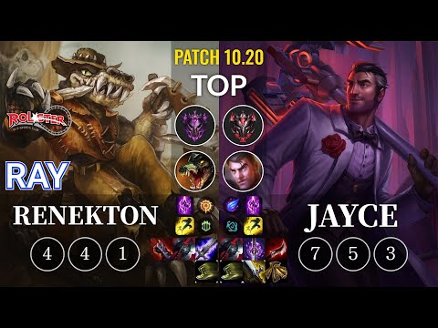KT Ray Renekton vs Jayce Top - KR Patch 10.20