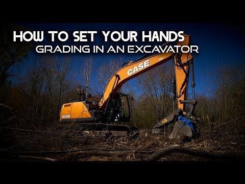 HOW TO GRADE WITH AN EXCAVATOR //How To Set Your Hands Grading In Excavator-Excavator Tips & Tricks