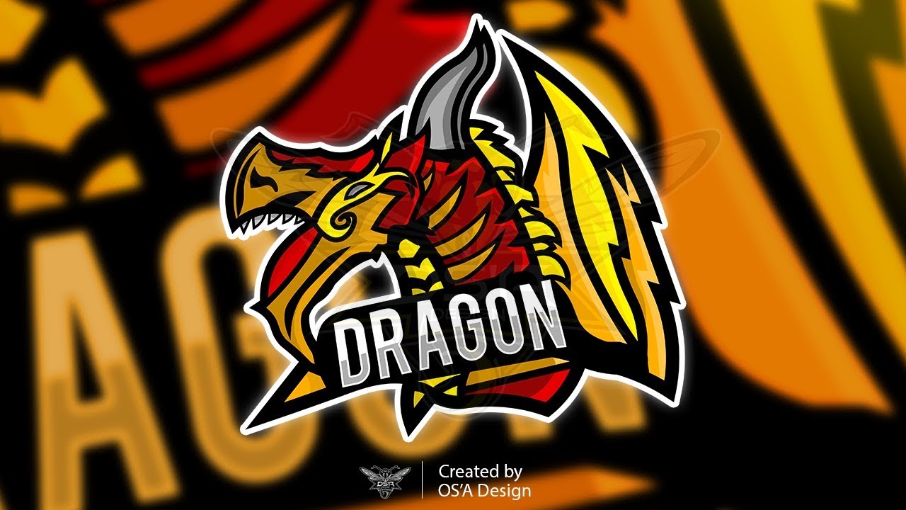 Dragon Mascot Logo | SpeedArt