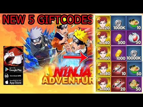 Ninja's Adventure New 5 Giftcodes - Free SS Gaara & 30 Summon | Ninja's Adventure Gift Codes