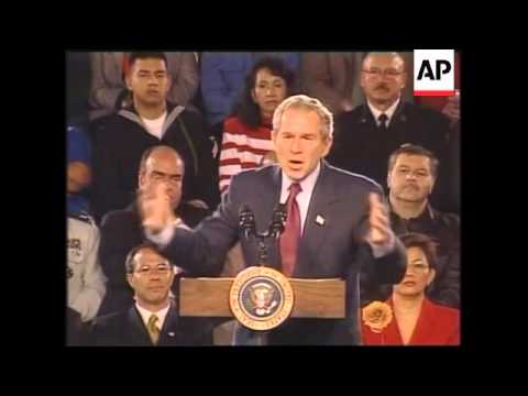 President Bush on war on terror, US soldier killed, Sept 11th