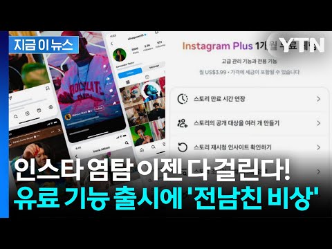 \돈 내면 검색 가능\... 온라인 난리난 '인스타그램 유료 구독' [지금이뉴스] / YTN