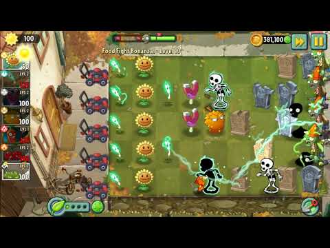 Food Fight Bonanza Level 10 (Plants vs. Zombies 2)