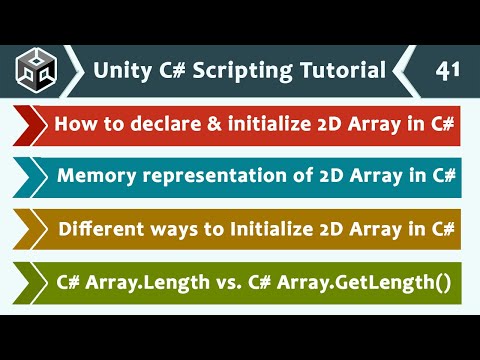 Introduction to Arrays Memory Representation Unity C Scripting Tutorial 33 