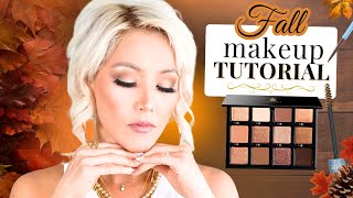 Fall Makeup Tutorial 🍂 Best Neutral Eyeshadow Palette?! | Luxury Makeup Haul