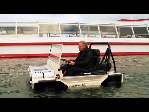 Lazareth Amphibie - Une voiture comme annexe de bateau - Tender boat amphibious