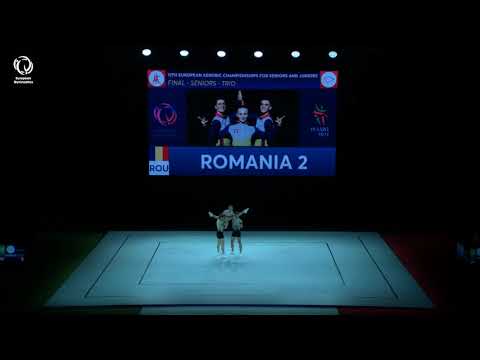 Teodora CUCU, David GAVRILOVICI & Daniel TAVOC (ROU) - 2021 Aerobics European silver medal, trios