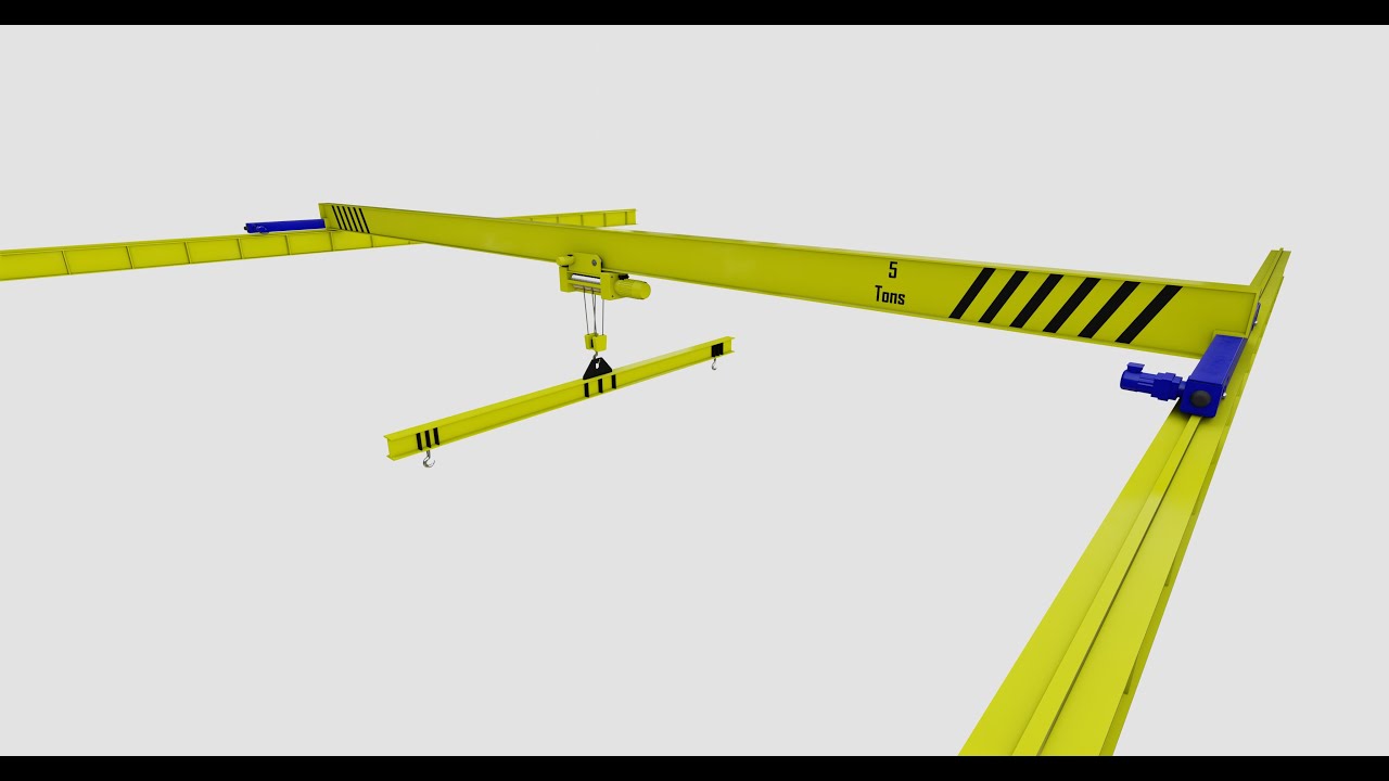 Overhead Cranes 3D Model