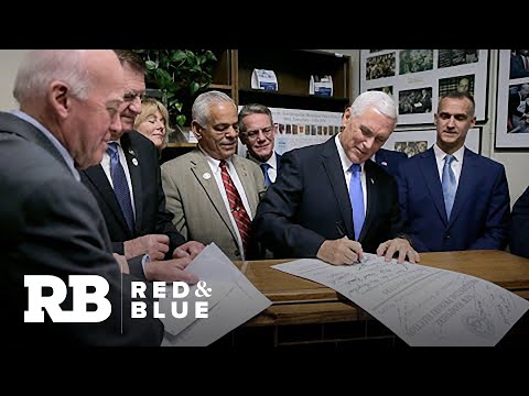 Vice President Mike Pence files for President Trump for the New Hampshire Primary