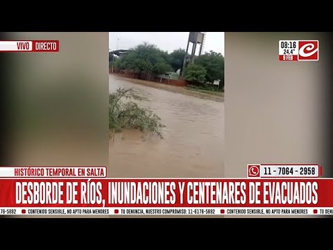 Violento temporal en Salta deja accesos cortados y zonas aisladas