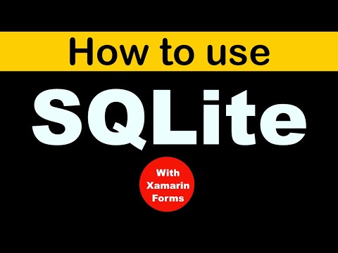 Xamarin Forms tutorial for beginners - Using SQLite in Xamarin Forms.