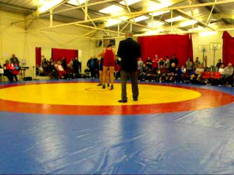 British senior wrestling championship 120kg - N. Atanasov  - in red