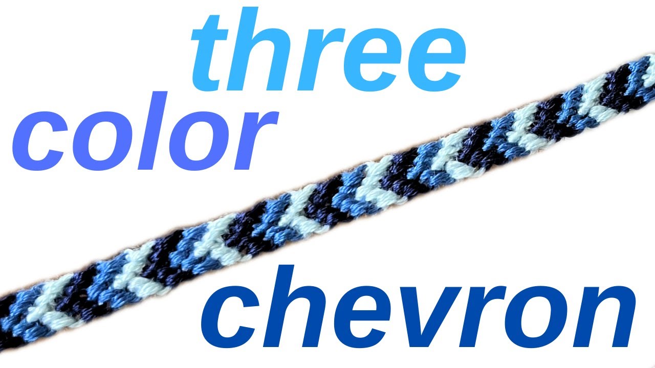 3 color chevron || friendship bracelets