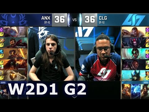 ANX vs CLG - Worlds 2016 W2D1 Group A | LoL S6 World Championship Week 2 Day 1 Albus Nox Luna vs CLG