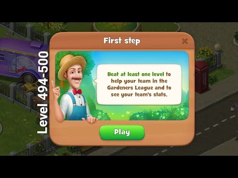 Gameplay Gardenscapes Level 494-500