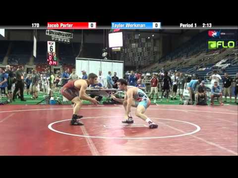 Junior 170 - Jacob Porter (Arizona) vs. Taylor Workman (Ohio)