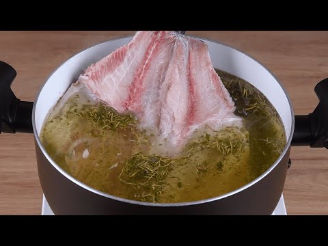 Put the fish in boiling water, I learned this at a 5-star restaurant