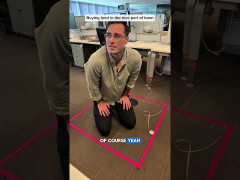 Pass the tape measure. #land #property #economy