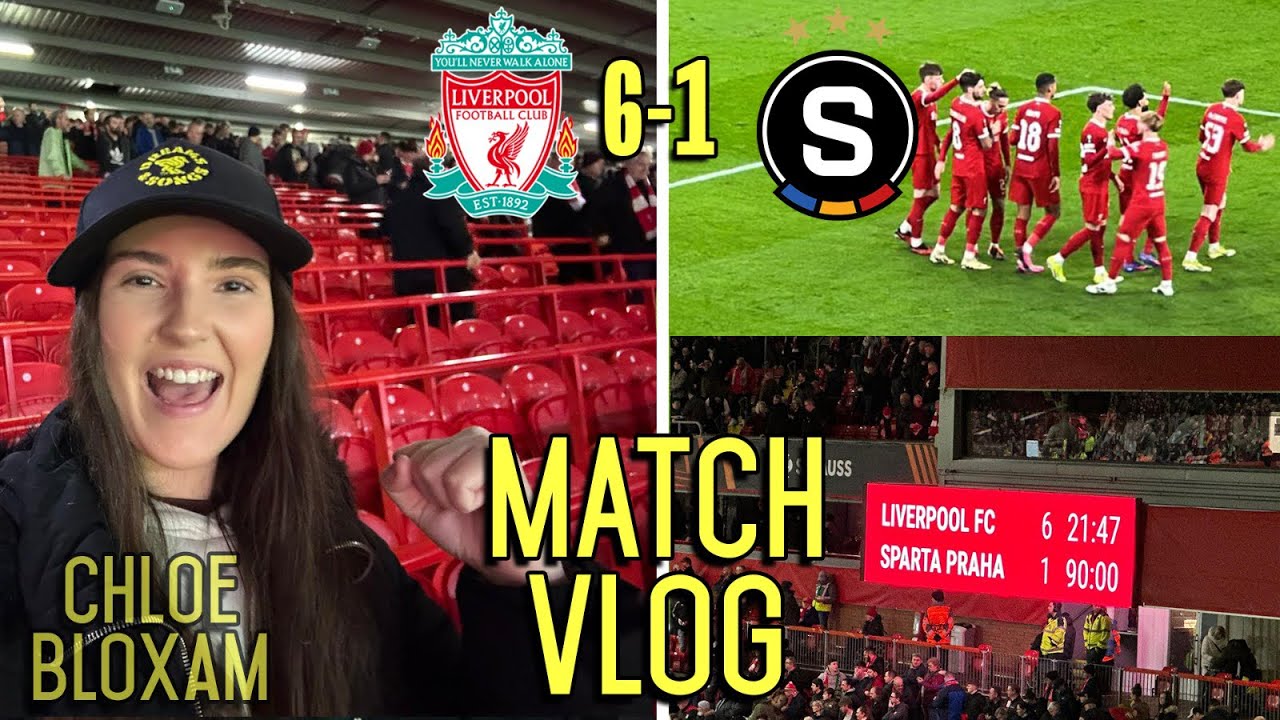 LIVERPOOL RUN RIOT & SCORE 6! | Liverpool 6-1 Sparta Prague | Match Vlog