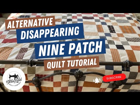 Mastering the Disappearing Nine Patch Quilt Block - alternative with charm squares #quilting #diy
