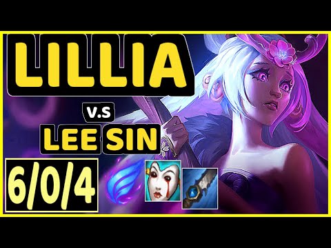 TAY (LILLIA) vs LEE SIN - 6/0/4 KDA JUNGLE GAMEPLAY - BR Ranked GRANDMASTER
