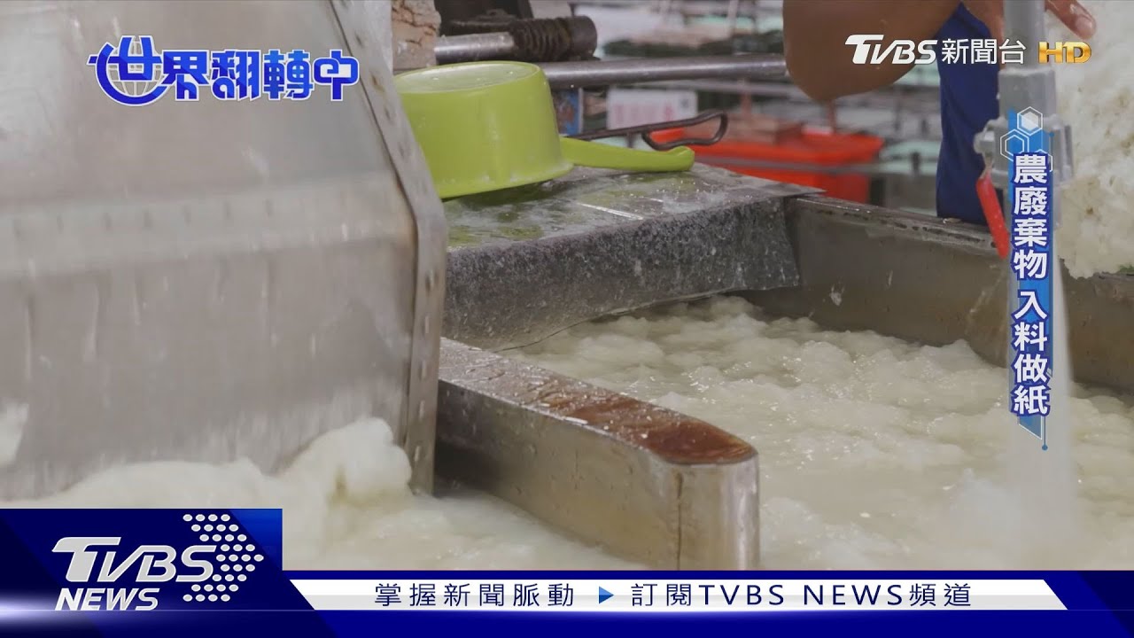 甘蔗渣、茭白筍殼入料做紙　農廢棄物循環再生