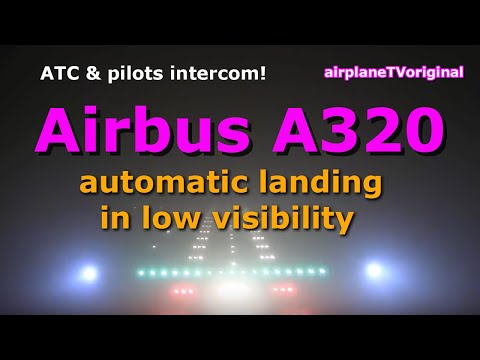 Airbus A320 pilots' view ILS Approach CAT III LOWW-VIE in bad weather