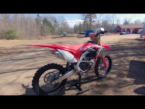 2019 HONDA CRF250R First Ride and Walk Around