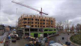 Time lapse construction of The Shore in Kelowna