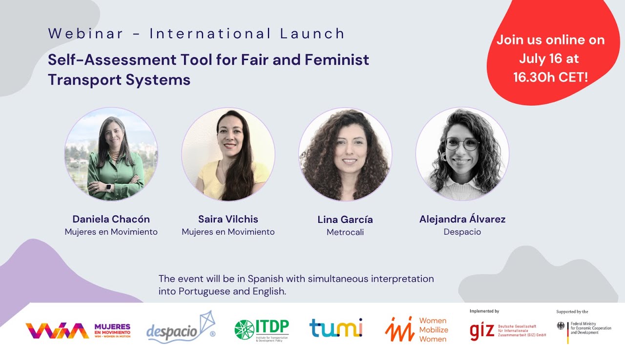 Webinar: Self-Assessment Tool for Fair and Feminist Transport Systems