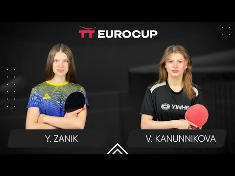15:30 Yulianna Zanik - Vasylysa Kanunnikova 21.09.2024 TT Euro.Cup Women Ukraine Star. TABLE 3