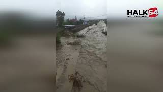 Sakarya. Geyve Karaçay dersinde yağmurlar sonrası yükseldi!
