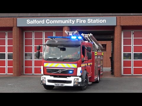 *TWO TONES* Salford Second Pump Turnout - Greater Manchester Fire And Rescue Service