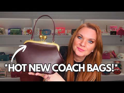 COACH'S NEW BAGS, review of the COACH KISSLOCK, & the new COACH BAGS I am OBSESSED WITH!