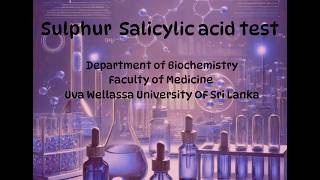Sulphur Salicylic Acid Test