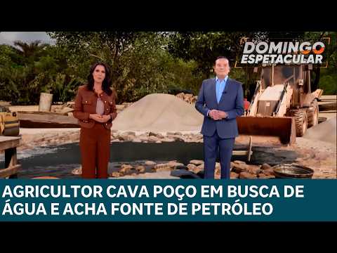 Agricultor cava poço em busca de agua e acha uma fonte petróleo no Ceará
