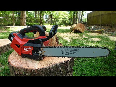 Milwuakee (2826) 14" Top Handle Chainsaw Unboxing, Setup, Overview and Demo