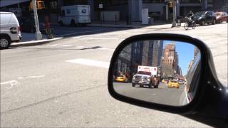 preview picture of video 'BRAND NEW FDNY EMS AMBULANCE RESPONDING W. 58TH ST. IN MIDTOWN, MANHATTAN, NEW YORK CITY.'