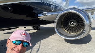 Flying in the Cockpit of a $100 million Boeing 737 Private Business Jet!