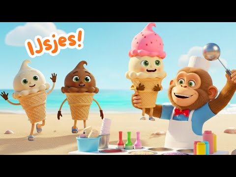 IJsjes liedje🍦 Nederlandse kinderliedjes | muziek met animatie
