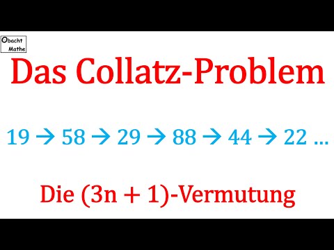Das Collatz-Problem | (3n + 1)-Vermutung | So einfach und doch so kompliziert | ObachtMathe